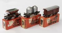 MARKLIN: Three boxed Marklin goods trucks (4410, 4511, 4605)