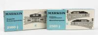 MARKLIN: Two boxed Marklin HO K track sections including 2160 double slip switch and 2161 pair of switches.