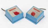 MARKLIN: Two Marklin 16-volt transformers, with Australian distribution sticker to sides