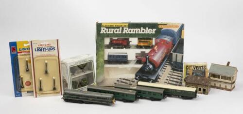 HORNBY: A group comprising an engine and rolling stock