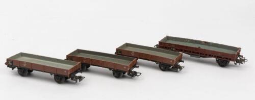 MARKLIN: Four low side cars in brown
