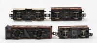 MARKLIN: Three Marklin covered goods vans and a Pocher US snow plough - 3