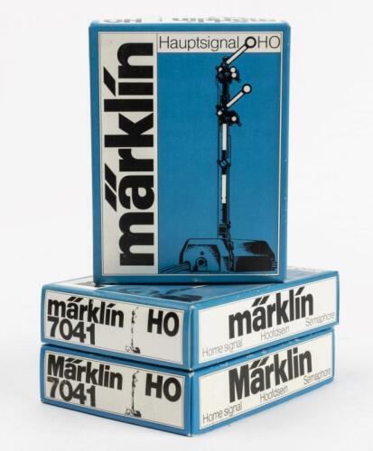 MARKLIN: Three boxes Marklin HO 7041 semaphore home signals