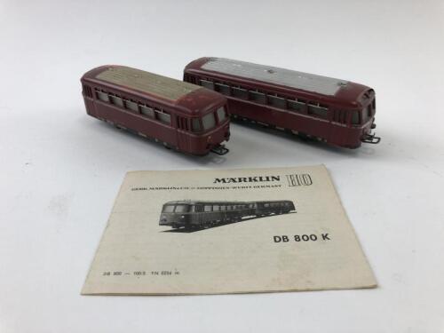 MARKLIN: A Marklin DB 800 K railbus and trailer, circa 1955