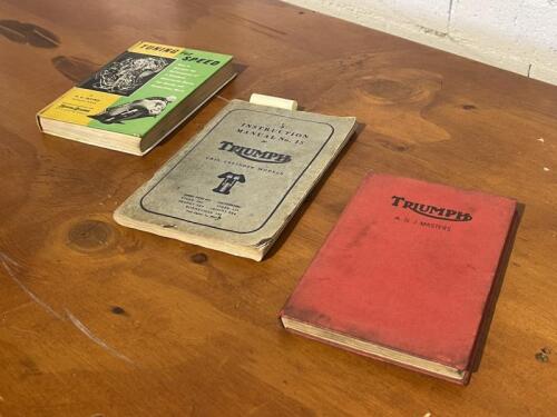 98 · Books: Two books on Triumph plus Tuning for Speed by Phil Irving [Location: Sydney]