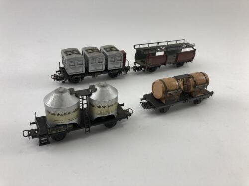 MARKLIN: Four Marklin goods wagons (4511, 4510, 4612, 4614), circa 1957
