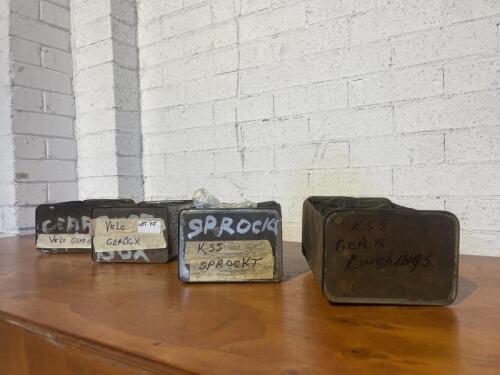 VELOCETTE: A collection of gearbox KSS sprockets and other parts [Location: Sydney]
