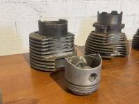 VELOCETTE: A collection of five barrrels, two with pistons [Location: Sydney] - 4