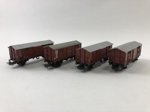 MARKLIN: Four Marklin goods wagons and four Italian State Railways (4619), circa 1970