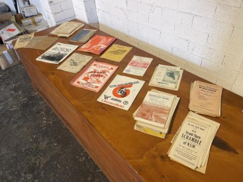 135 · PROGRAMMES: A collection of early Australian motorcycle race programmes covering the period 1940s-1960s [Location: Sydney]
