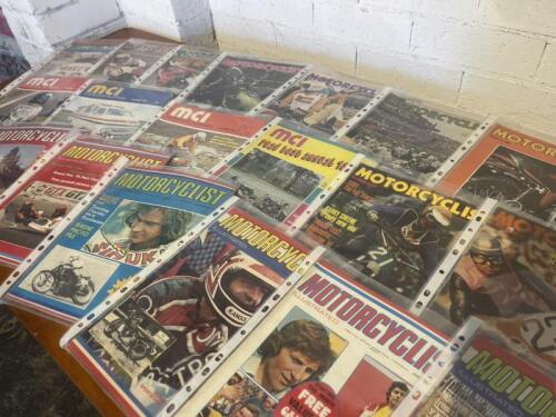 MOTORCYCLE ILLUSTRATED: A quantity of magazines from the early 1970s [Location: Sydney]