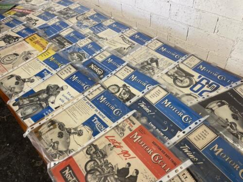 THE MOTOR CYCLE: A quantity of magazines covering the period 1957-1962 [Location: Sydney]