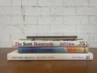 BOOKS: A collection of five books on British motor cycles including Triumph, Scott, BSA, Norton & Sunbeam [Location: Sydney]