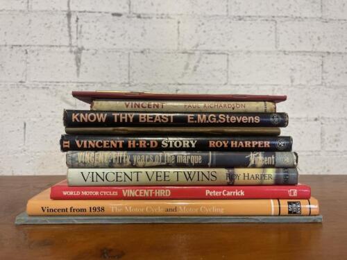 152 · BOOKS: A collection of eleven books on Vincent motor cycles [Location: Sydney]