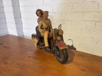 INDIAN: A modern painted resin motorcycle sculpture [Location: Sydney] - 3