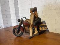 INDIAN: A modern painted resin motorcycle sculpture [Location: Sydney] - 4