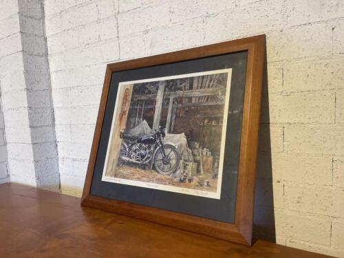173 · FRAMED PRINT: A framed print entitled 'Dream Vincent' by Roy Barrett [Location: Sydney]