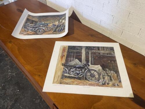 UNFRAMED PRINTS: A pair of unframed prints by Roy Barrett