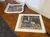 UNFRAMED PRINTS: A pair of unframed prints by Roy Barrett