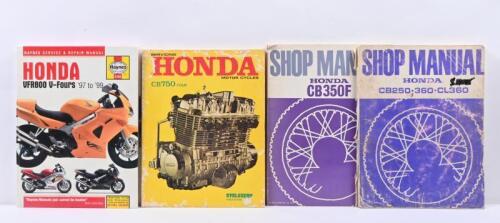 HONDA: A group of HONDA related Shop and Repair Manuals. CB250, 360, CL360, CB350F Shop Manuals by HONDA MOTOR CO