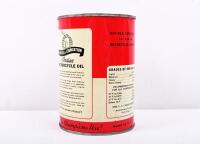 INDIAN: A unopened tin of 'Indian PREMIUM MOTORCYCLE Oil' SAE 10. Made in the U.S.A by THE INDIAN COMPANY - 3