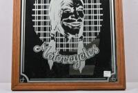 INDIAN: An Indian Motorcycles etched mirror displaying Indian Motorcycle head motif - 3