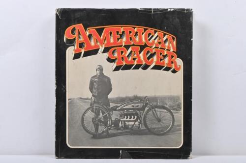 AMERICAN RACER: A hard cover book titled 'AMERICAN RACER 1900-1940' by Stephen Wright