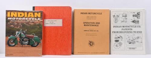 INDIAN: Four publications related to the Indian Motocycle. 'INDIAN SERVICE SHOTS 1927-1948 NUMBERS 1 THROUGH 219'