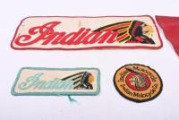 INDIAN: A collection of Indian motorcycle cloth badges and pendant - 2