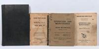 INDIAN: Four&nbsp;original 1942/1943 Indian motorcycle reference publications. Two 'OPERATION AND MAINTENANCE - INDIAN MOTORCYCLE MODEL 741-B' (TM - 10 - 1485), MODEL 741 ARMY SCOUT, MODEL 640 SPORT SCOUT (All Scout Models 1934 and later) manuals & two copies 