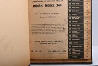 INDIAN: Four&nbsp;original 1942/1943 Indian motorcycle reference publications. Two 'OPERATION AND MAINTENANCE - INDIAN MOTORCYCLE MODEL 741-B' (TM - 10 - 1485), MODEL 741 ARMY SCOUT, MODEL 640 SPORT SCOUT (All Scout Models 1934 and later) manuals & two copies - 3