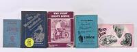 MOTOR CYCLES: Five publications related to motor cycles. Original 'DRIVER'S HANDBOOK FOR THE FAMOUS JAMES, FEATHERWEIGHT 98cc TWO-STROKE MOTOR CYCLE'