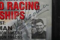REDMAN: A 2003 'AUSTRALIAN HISTORIC ROAD RACING CHAMPIONSHIPS' promotional poster as held at Barbagallo Raceway featuring four time World Champion Jim Redman. Poster signed by Jim Redman - 2