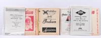 INDIAN: A collection of predominantly Indian motorcycle material. 1957 Indian ACCESSORIES&nbsp;&nbsp;BOOKLET. AMAL printed material