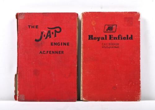 J.A.P/ROYAL ENFIELD: Two hardcover books detailing various aspects of motor cycling. 'THE J.A.P ENGINE' by A.C.Fenner