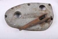 MOTORCYCLE PARTS: A small collection of motorcycle parts. ALBION EXCELSIOR engine cover - 2