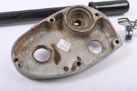 MOTORCYCLE PARTS: A small collection of motorcycle parts. ALBION EXCELSIOR engine cover - 3