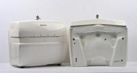 RICKMAN: A set of&nbsp;white Rickman pannier luggage boxes, with keys - 2