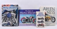 AMERICAN MOTOR CYCLES: Four American Motorcycling books including 'Arlen Ness - The King of Choppers' by Arlen Ness and Michael Lichter, 'The illustrated directory of Classic American Motorycles' by Tod Rafferty, 'The Best of Harley-Davidson' by Peter Hen