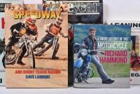 MOTORCYCLE REVIEWS: A large collection of Motorcycling books and DVDs including 'Speedway and short track racing' by Dave Lanning, 'A short history of the motorcycle' by Richard Hammond and others. - 3