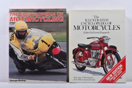 MOTORCYCLE ENCYCLOPEDIA: Two Motorcycle Encyclopedia books including 'The Encyclopedia of Motorcycling' by George Bishop, and 'The illustrated encylopedia of Motorcycles' edited by Erwin Tragatsch.