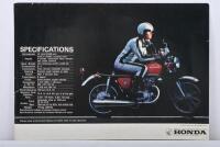 HONDA: An original 1970s&nbsp; Honda CB-450 SUPER SPORTS fold up&nbsp;colour sales brochure - 2