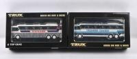 DENNING: Two 1:76 Scale Trux model coaches including 1980 Denning Mono Coach in Chalmers Coaches livery Model Code TX16B and Denning Mono Coach in Stateliner livery Model&nbsp;Code TX16L.&nbsp;