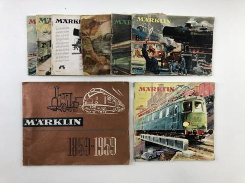 MARKLIN: Eight Marklin early catalogues from 1949 to 1959