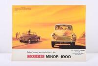 MORRIS MINOR: A large original 1969 colour fold out Morris Minor 1000 sales brochure
