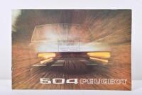 PEUGEOT: A 1973&nbsp;Peugeot 504 cabriolet and coupe sales brochure