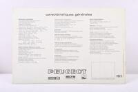 PEUGEOT: A 1973&nbsp;Peugeot 504 cabriolet and coupe sales brochure - 3