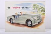 TRIUMPH: An 1953&nbsp;Triumph Sports sales brochure