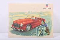 SIMCA: An original&nbsp;1950's SIMCA 8 SPORT single sheet, double sided sales brochure
