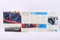RENAULT: Two 1960's Renault sales brochures. 'RENAULT 4' & 'Renault 16, 1100, 4'&nbsp;sales brochures - 3